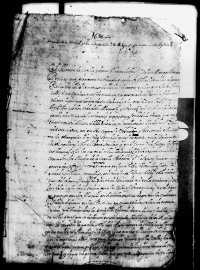 Miniatura de Tomás de Torrejón y Velasco - Oficio de 1680