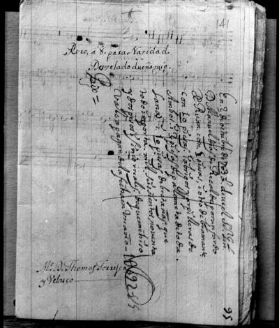 Miniatura de Tomás de Torrejón y Velasco - Desvelado Dueño mío