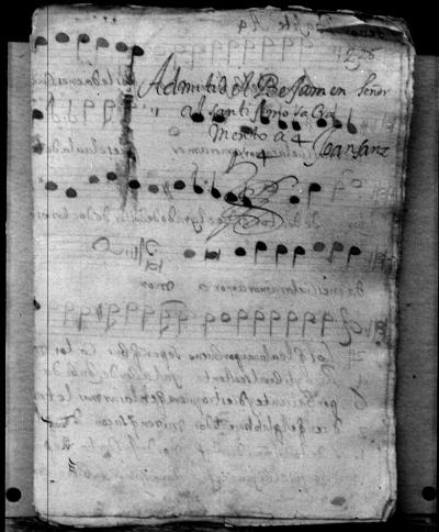 Miniatura de Joan Sanz - Admitid el Bejamen. Al Smo Sacr.