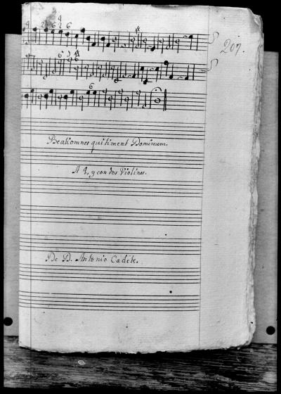 Miniatura de Agustín Cadete - Beati omnes