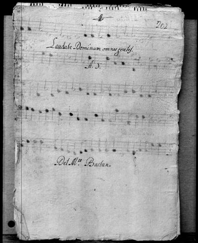 Miniatura de Juan de Vega Bastán - Laudate Dominum